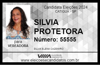 Candidato SILVIA PROTETORA 2024 - CATIGUÁ - Eleições