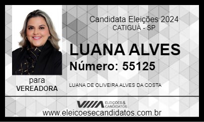 Candidato LUANA ALVES 2024 - CATIGUÁ - Eleições