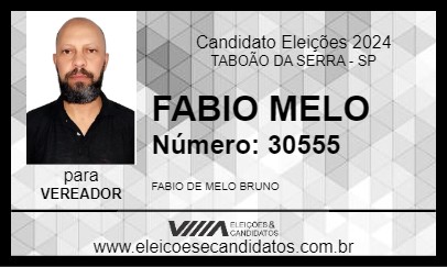 Candidato FABIO MELO 2024 - TABOÃO DA SERRA - Eleições