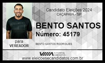 Candidato BENTO SANTOS 2024 - CAÇAPAVA - Eleições