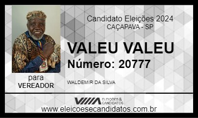 Candidato VALEU VALEU 2024 - CAÇAPAVA - Eleições