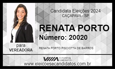 Candidato RENATA PORTO 2024 - CAÇAPAVA - Eleições