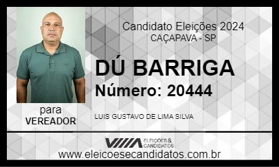 Candidato DÚ BARRIGA 2024 - CAÇAPAVA - Eleições