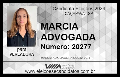 Candidato MARCIA ADVOGADA 2024 - CAÇAPAVA - Eleições