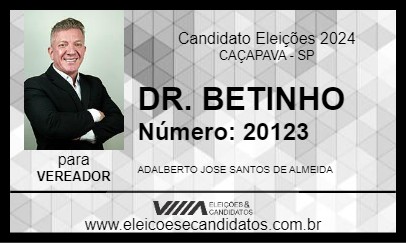 Candidato DR. BETINHO 2024 - CAÇAPAVA - Eleições