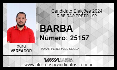 Candidato BARBA 2024 - RIBEIRÃO PRETO - Eleições