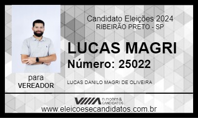 Candidato LUCAS MAGRI 2024 - RIBEIRÃO PRETO - Eleições