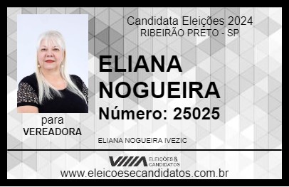 Candidato ELIANA NOGUEIRA 2024 - RIBEIRÃO PRETO - Eleições