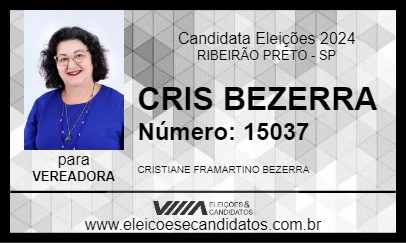 Candidato CRIS BEZERRA 2024 - RIBEIRÃO PRETO - Eleições