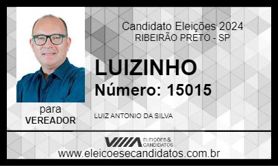 Candidato LUIZINHO 2024 - RIBEIRÃO PRETO - Eleições