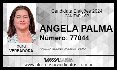 Candidato ANGELA PALMA 2024 - CANITAR - Eleições