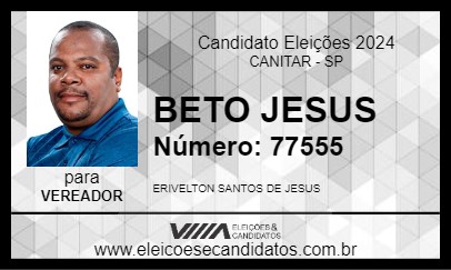 Candidato BETO JESUS 2024 - CANITAR - Eleições