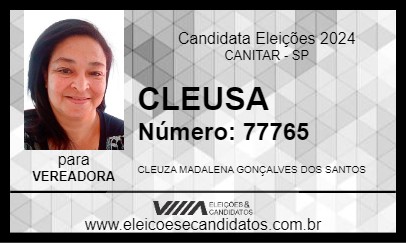 Candidato CLEUSA 2024 - CANITAR - Eleições