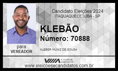 Candidato KLEBÃO 2024 - ITAQUAQUECETUBA - Eleições