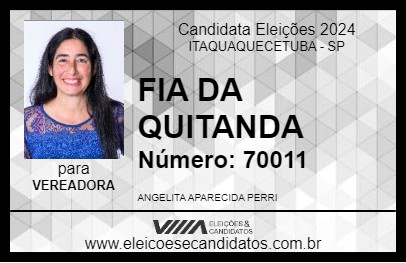 Candidato FIA DA QUITANDA 2024 - ITAQUAQUECETUBA - Eleições