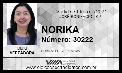 Candidato NORIKA 2024 - JOSÉ BONIFÁCIO - Eleições