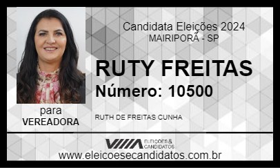 Candidato RUTY FREITAS 2024 - MAIRIPORÃ - Eleições