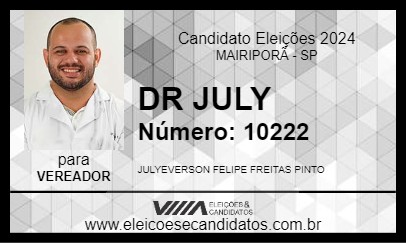 Candidato DR JULY 2024 - MAIRIPORÃ - Eleições