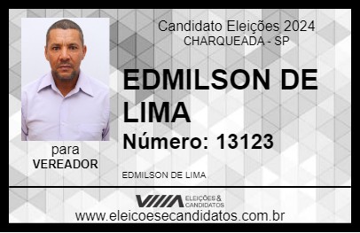 Candidato EDMILSON DE LIMA 2024 - CHARQUEADA - Eleições