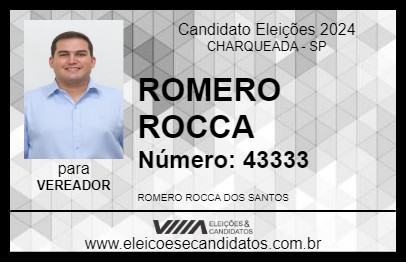 Candidato ROMERO ROCCA 2024 - CHARQUEADA - Eleições