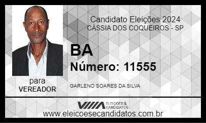 Candidato BA 2024 - CÁSSIA DOS COQUEIROS - Eleições