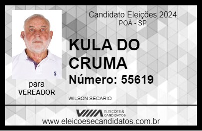 Candidato KULA DO CRUMA 2024 - POÁ - Eleições