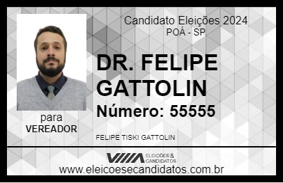 Candidato DR. FELIPE GATTOLIN 2024 - POÁ - Eleições