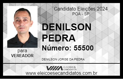 Candidato DENILSON PEDRA 2024 - POÁ - Eleições