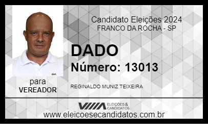 Candidato DADO 2024 - FRANCO DA ROCHA - Eleições