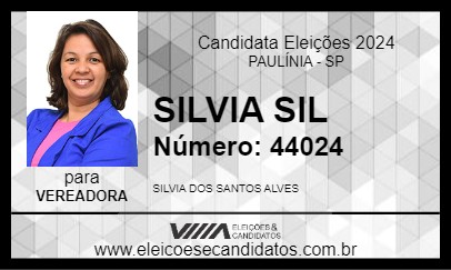 Candidato SILVIA SIL 2024 - PAULÍNIA - Eleições