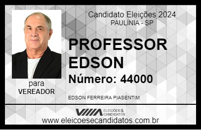 Candidato PROFESSOR EDSON 2024 - PAULÍNIA - Eleições