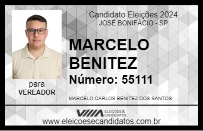 Candidato MARCELO BENITEZ 2024 - JOSÉ BONIFÁCIO - Eleições