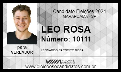 Candidato LEO ROSA 2024 - MARAPOAMA - Eleições