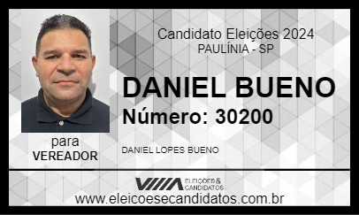 Candidato DANIEL BUENO 2024 - PAULÍNIA - Eleições