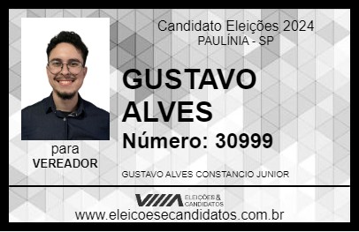 Candidato GUSTAVO ALVES 2024 - PAULÍNIA - Eleições