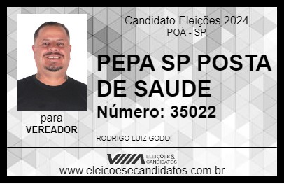 Candidato PEPA CELULAR 2024 - POÁ - Eleições