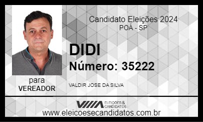 Candidato DIDI 2024 - POÁ - Eleições