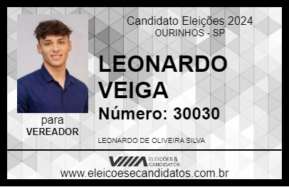 Candidato LEONARDO VEIGA 2024 - OURINHOS - Eleições