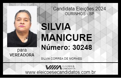 Candidato SILVIA MANICURE 2024 - OURINHOS - Eleições