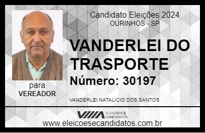 Candidato VANDERLEI DO TRASPORTE 2024 - OURINHOS - Eleições