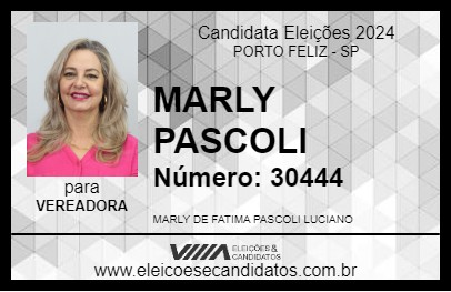 Candidato MARLY PASCOLI 2024 - PORTO FELIZ - Eleições