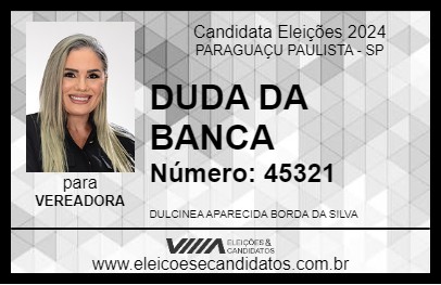 Candidato DUDA DA BANCA 2024 - PARAGUAÇU PAULISTA - Eleições