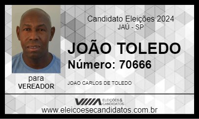 Candidato JOÃO TOLEDO 2024 - JAÚ - Eleições