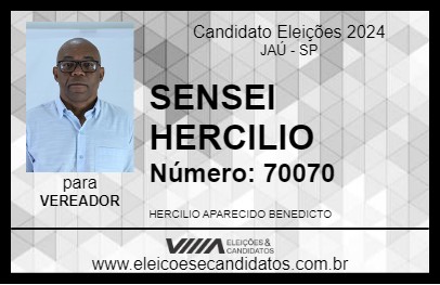 Candidato SENSEI HERCILIO 2024 - JAÚ - Eleições