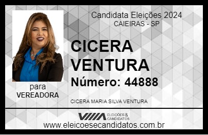 Candidato CICERA VENTURA 2024 - CAIEIRAS - Eleições