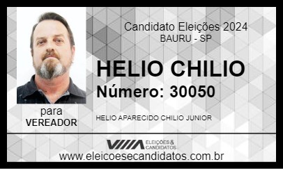 Candidato HELIO CHILIO 2024 - BAURU - Eleições