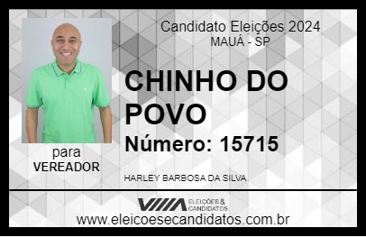 Candidato CHINHO DO POVO 2024 - MAUÁ - Eleições