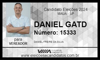 Candidato DANIEL GATD 2024 - MAUÁ - Eleições