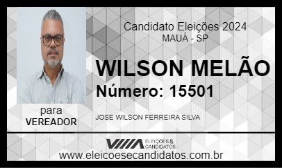 Candidato WILSON MELÃO 2024 - MAUÁ - Eleições