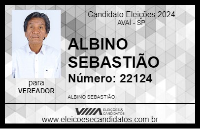 Candidato ALBINO SEBASTIÃO 2024 - AVAÍ - Eleições